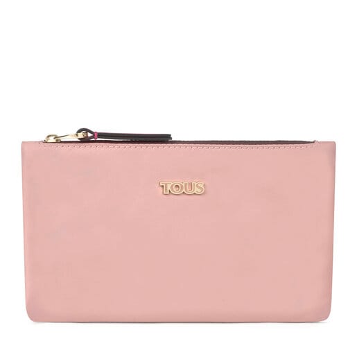 Плоская розовая косметичка Shelby