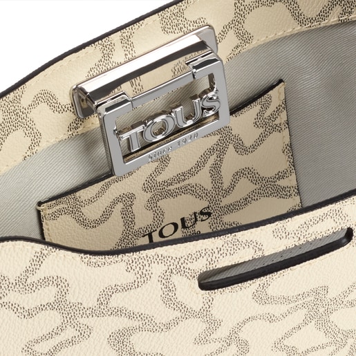 Beige and lime green Kaos Legacy Shoulder bag