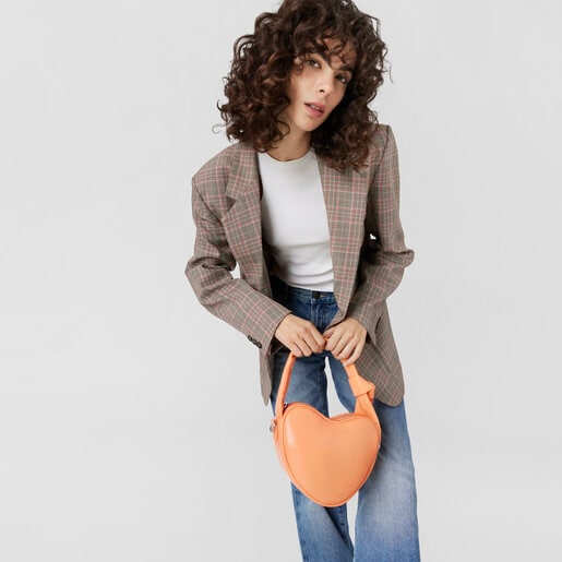 Bandolera naranja corazón TOUS Carol