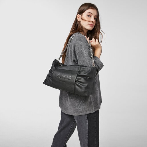 Большая черная сумка-кроссбоди TOUS Empire