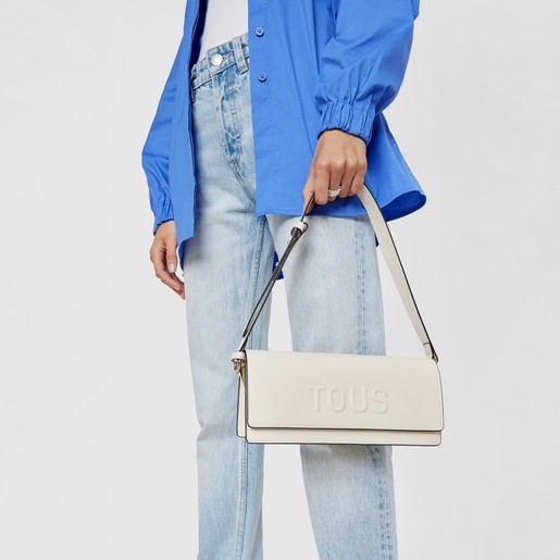 アイボリーカラーのショルダーバッグ TOUS La Rue