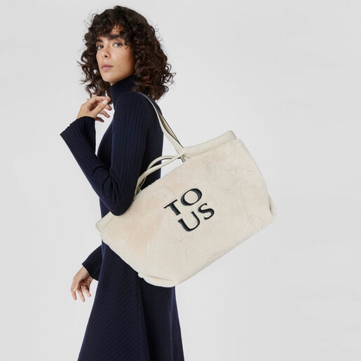 Capazo grande beige TOUS Balloon Wild
