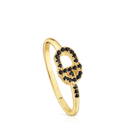 Small gold Ring with spinels TOUS MANIFESTO