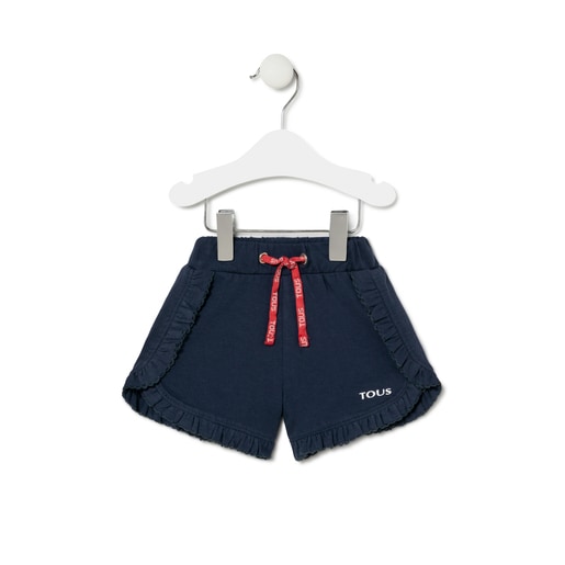 Short esportiu nena Casual Blau Marí