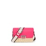 Fluorescent pink raffia TOUS Legacy Summer Crossbody bag