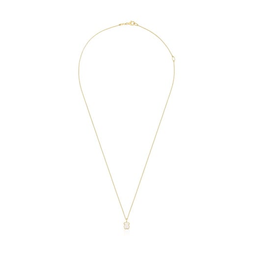 Collana corta in oro 14 kt e madreperla XXS