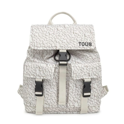 White Backpack Kaos Mini Puffy Soft