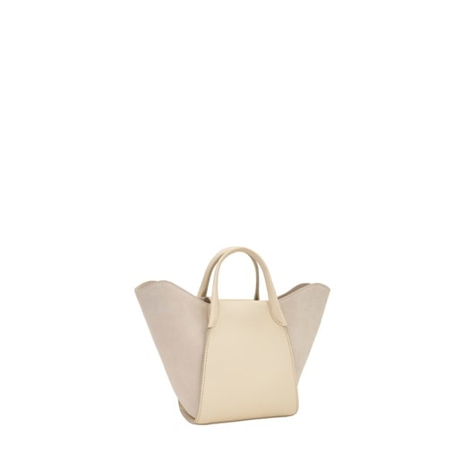 Small beige Tote bag TOUS Tulip