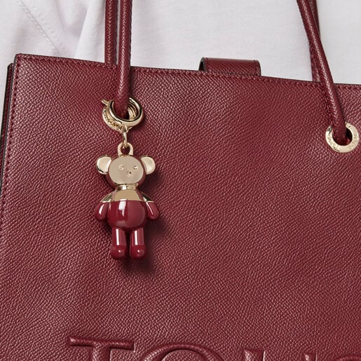 Большая бордовая сумка-shopping T Pop