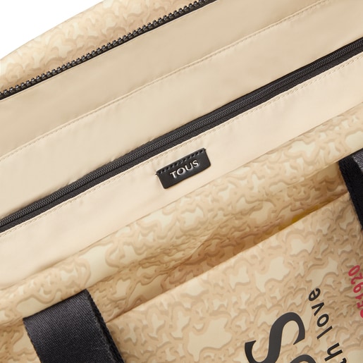 Capazo grande beige Kaos Mini Evolution Nylon