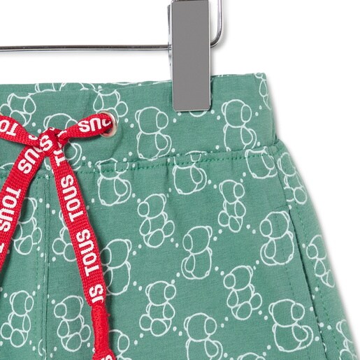 Boys Bold Bear Bermudas in Casual green