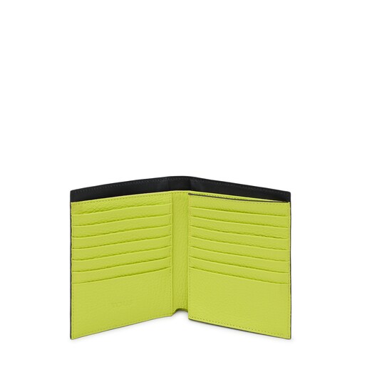 Cartera de piel beige y negra TOUS Empire