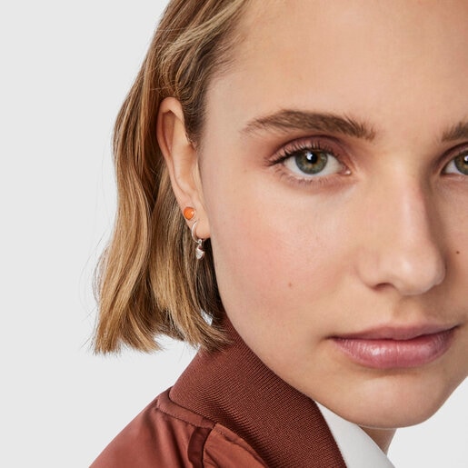 ピアス3点セット  Oceaan  くま・貝殻  ガラス　シルバー925　　