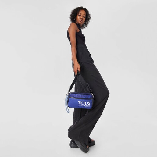 Bandolera reporter morada Kaos Mini Evolution Nylon