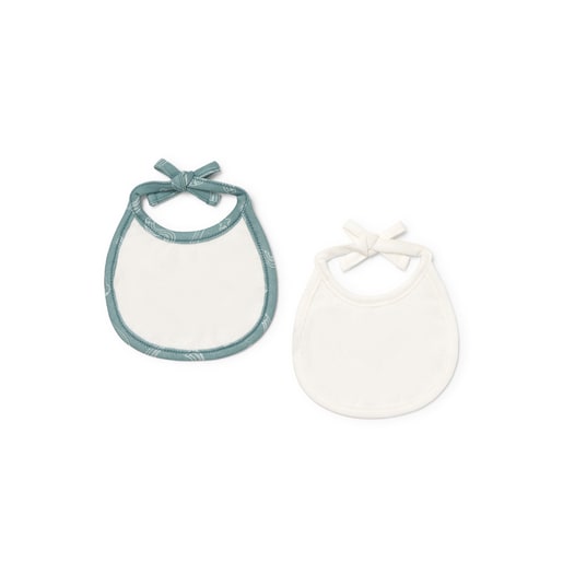 Baby bib set in Arc mist