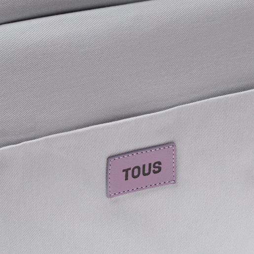 Large lilac-colored leather Shopping bag TOUS MANIFESTO
