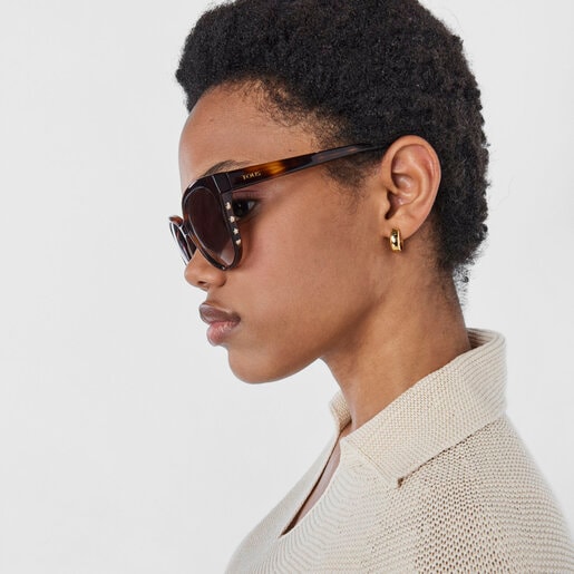 Havana colored Glory Bear Sunglasses