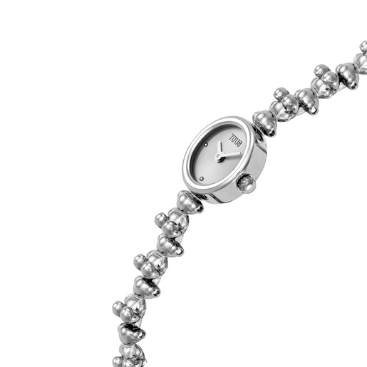 Analog watch with steel bracelet Bold Bear Round