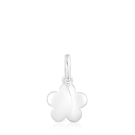 Pendentif Bold Motif fleur en argent