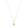 Gold Virtual Garden Necklace with citrine and gemstones