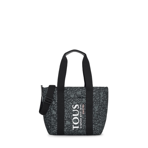 Small black nylon Kaos Mini Evolution Tote bag TOUS