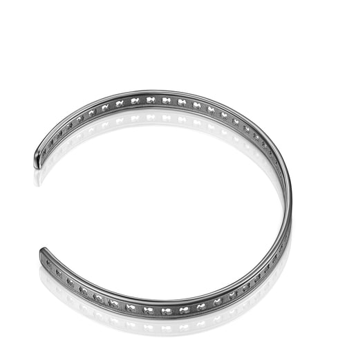 Dark silver TOUS Bear Row bracelet with silhouettes | TOUS