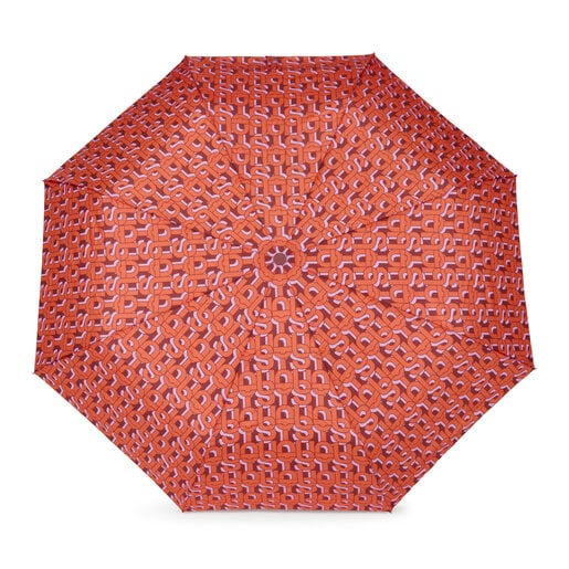 Paraguas plegable naranja TOUS MANIFESTO