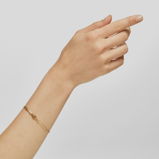 Pulsera con baño de oro 18 kt sobre plata TOUS MANIFESTO