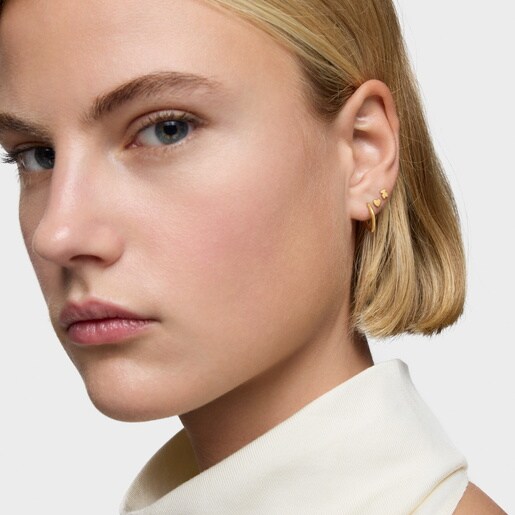 Piercing de oro 14 kt motivo corazón 8 mm TOUS Basics