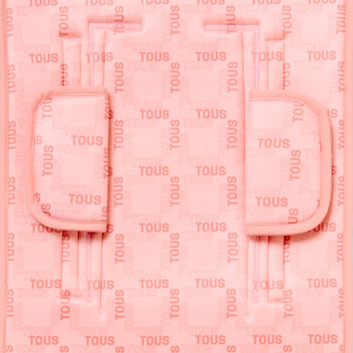 Padded pushchair mat in TOUS logo pink