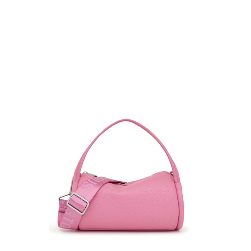 Small dark pink leather Duffel bag TOUS Miranda