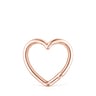 Large Hold heart Ring in Rose Vermeil