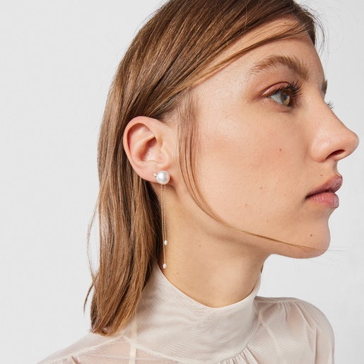 Silver Vermeil Nenufar Chain with Pearl