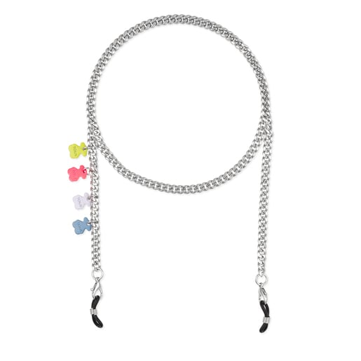 Silver-colored Bears Chain Mask and glasses chain | TOUS