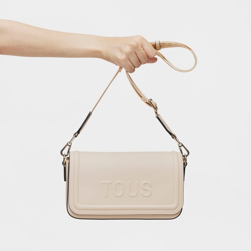 Medium beige Crossbody bag TOUS La Rue New