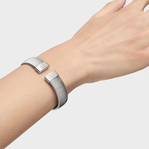 Steel TOUS Bulevar Bracelet Bear motif