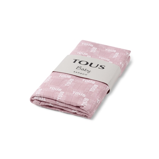 Muse bamboo muslin blanket in pink