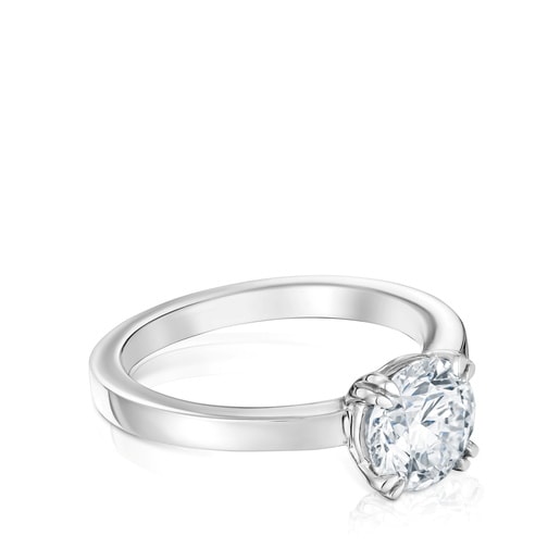 Anillo solitario de platino con diamante creado en laboratorio 1,50 ct TOUS Essentials LGD