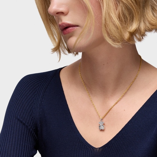 Gargantilla con baño de oro de 18 kt sobre plata cordón 50 cm TOUS Basics