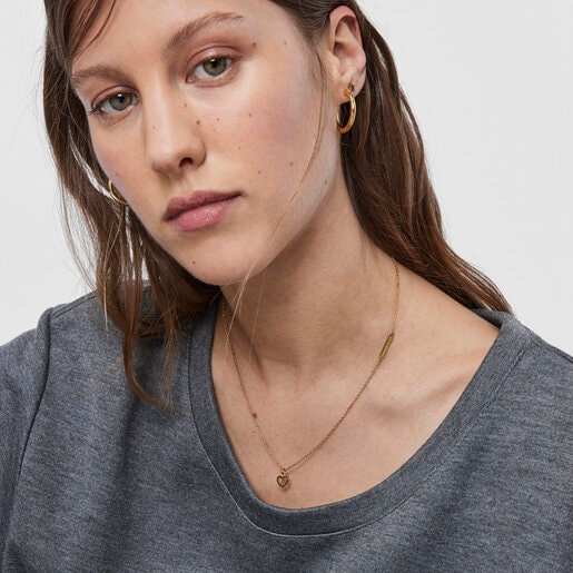 Серебряное колье San Valentín с подвеской-сердцем