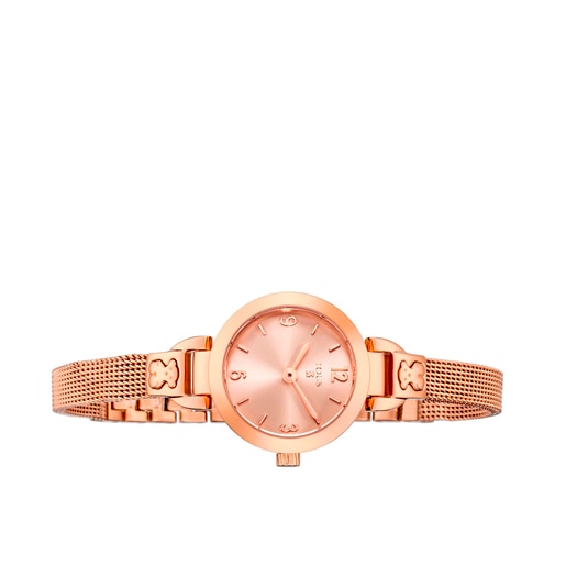 Ρολόι Bohème Mini από ατσάλι με επιμετάλλωση σε ροζ χρώμα
