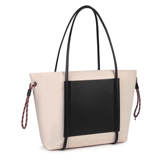 Large nude colored Empire Soft Tote bag | TOUS