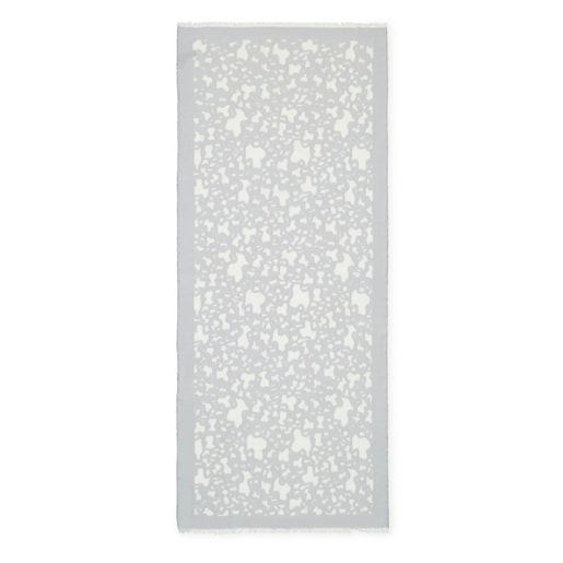 Foulard azul grisáceo Kaos Devore