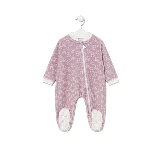 Pijama de bebé Icon cor-de-rosa