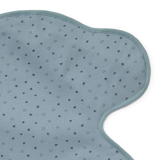 Bear-shaped travel changing mat in Mini sky blue