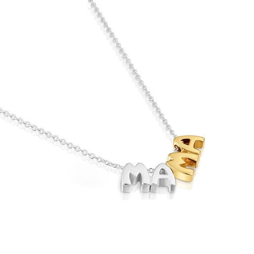 عِقد بدرجتَي لون مُرصّع بحليات من تشكيلة TOUS Mama