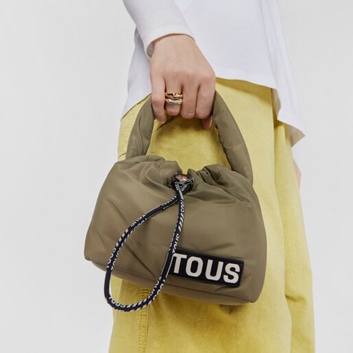 Neceser bombonera caqui TOUS Carol Soft