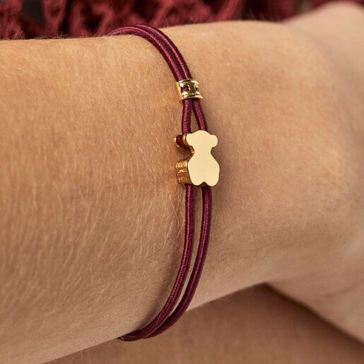 Burgundy Sweet Dolls Elastic bracelet