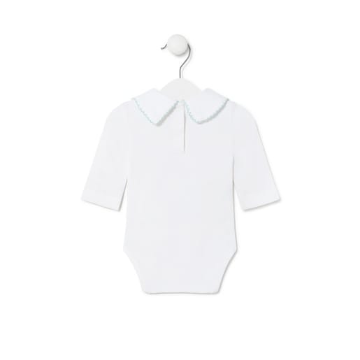 Baby bodysuit in plain white
