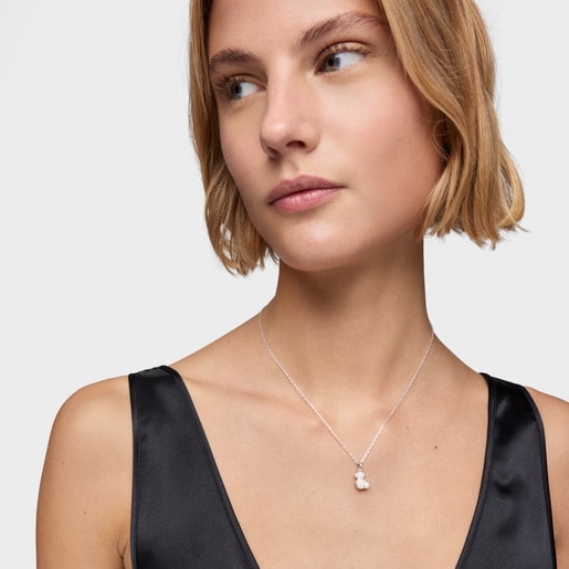 תליון דובון Bold Bear מכסף יהלום